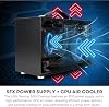 PC Gamer LAN RTX 5060 Ti 8GB, 20-Core Intel Ultra 7 265, 32GB DDR5 RAM, 1TB Gen4 NVMe SSD, Mini ITX SFF 8.1L, Windows 11 Pro, Garantía de 3 Años, Teclado y Mouse RGB, Wi-Fi 6E Interno (Negro) 8