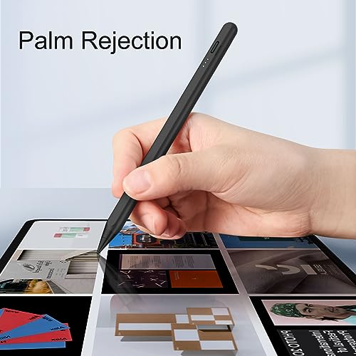 Image of DIGIROOT iPad Pencil NO.1 Sales in US&EU,13 Mins Fast Charge Stylus Pen for iPad with Palm Rejection for 2018-2025 iPad Air 3 /4 /5 /M2 /M3, iPad mini 5 /6, iPad 6 /7 /8 /9 /10 /11, iPad Pro 11 inch,12.9 inch&M4, Black