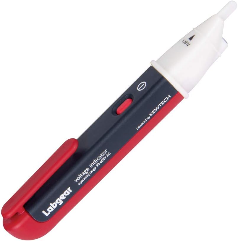 Labgear Voltage Detector Electrical Tester Pen 2-in-1 with LED Torch and Audible Tone Non Contact Power Cable Testing