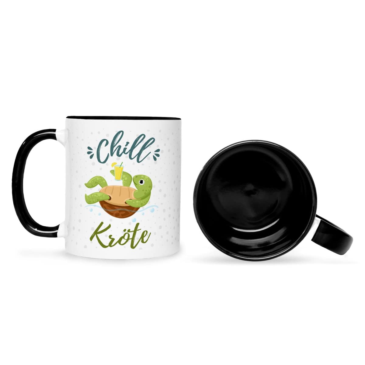 Lustige Tasse Mit Chillkröte-Spruch – Spülmaschinenfest, Schwarz-weiß, Geschenk Für Kollegen & Freunde