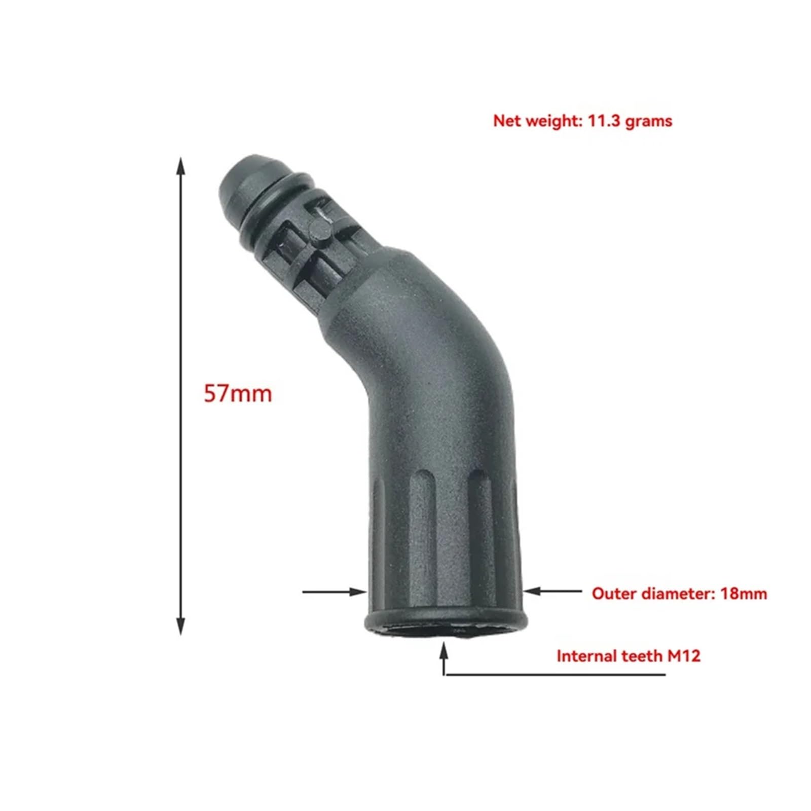 Adaptador convertidor A65T-M12 con cepillo de vapor