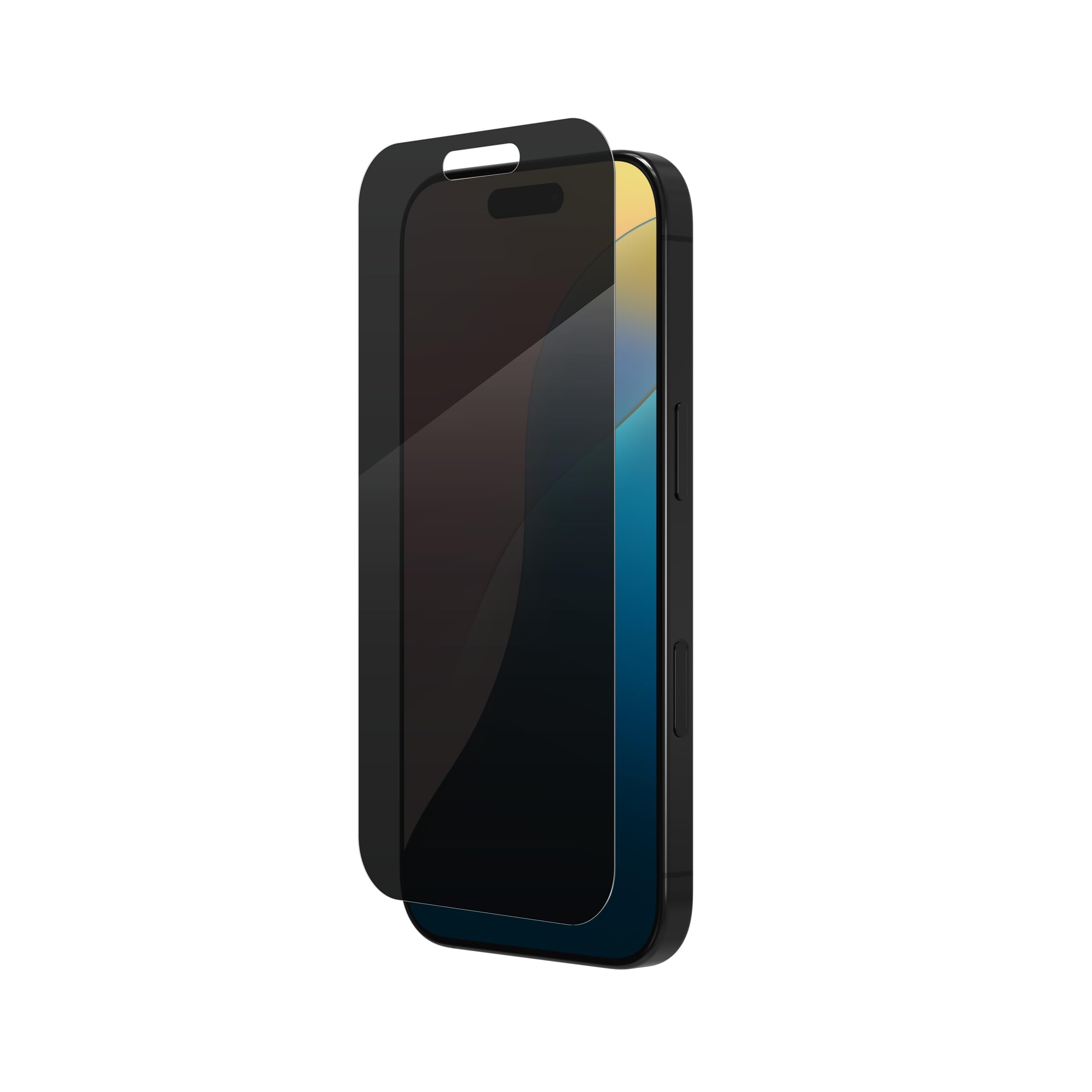 ZAGG InvisibleShield Glass Elite Privacy Vetro Temperato per iPhone 16 Pro [6,3 pollici], Protezione Privacy, Compatibile con Custodie, Resistente a Impronte e Graffi, Antiurto (Nero)