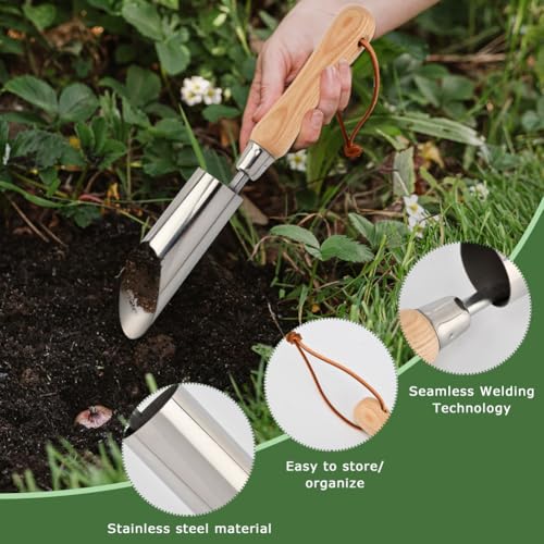 Herramienta de Plantador de Bulbos de Acero Inoxidable 11" miniatura 6