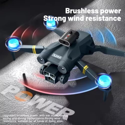 Image of Heattack WEADFAX 4K Ultra HD Brushless Drone with Long Battery Life, Smart Flight Modes, Foldable Design, and 30-Minute Flight Time for Aerial Photography and Outdoor Adventures.