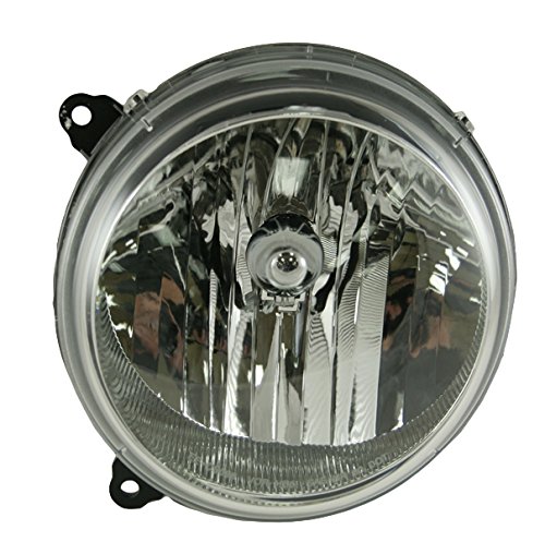Image of TRQ Driver and Passenger Side Headlight Assembly Set Compatible with 05 Jeep Liberty 06-07 Liberty without Automatic Leveling Headlights