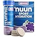 Nuun Hydration: Electrolyte Drink Tablets, Grape, Box of 4 Tubes (40 servings), to Recover Essential Electrolytes Lost Through Sweat