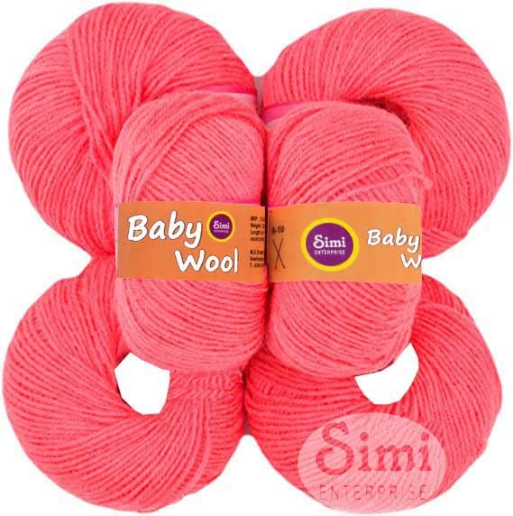 Image of 100% Acrylic Wool Gajri 16 Pc Baby Wool 4 ply Wool Ball Hand Knitting Wool /Art Craft Soft Fingering Crochet Hook Yarn-JAArt-GC