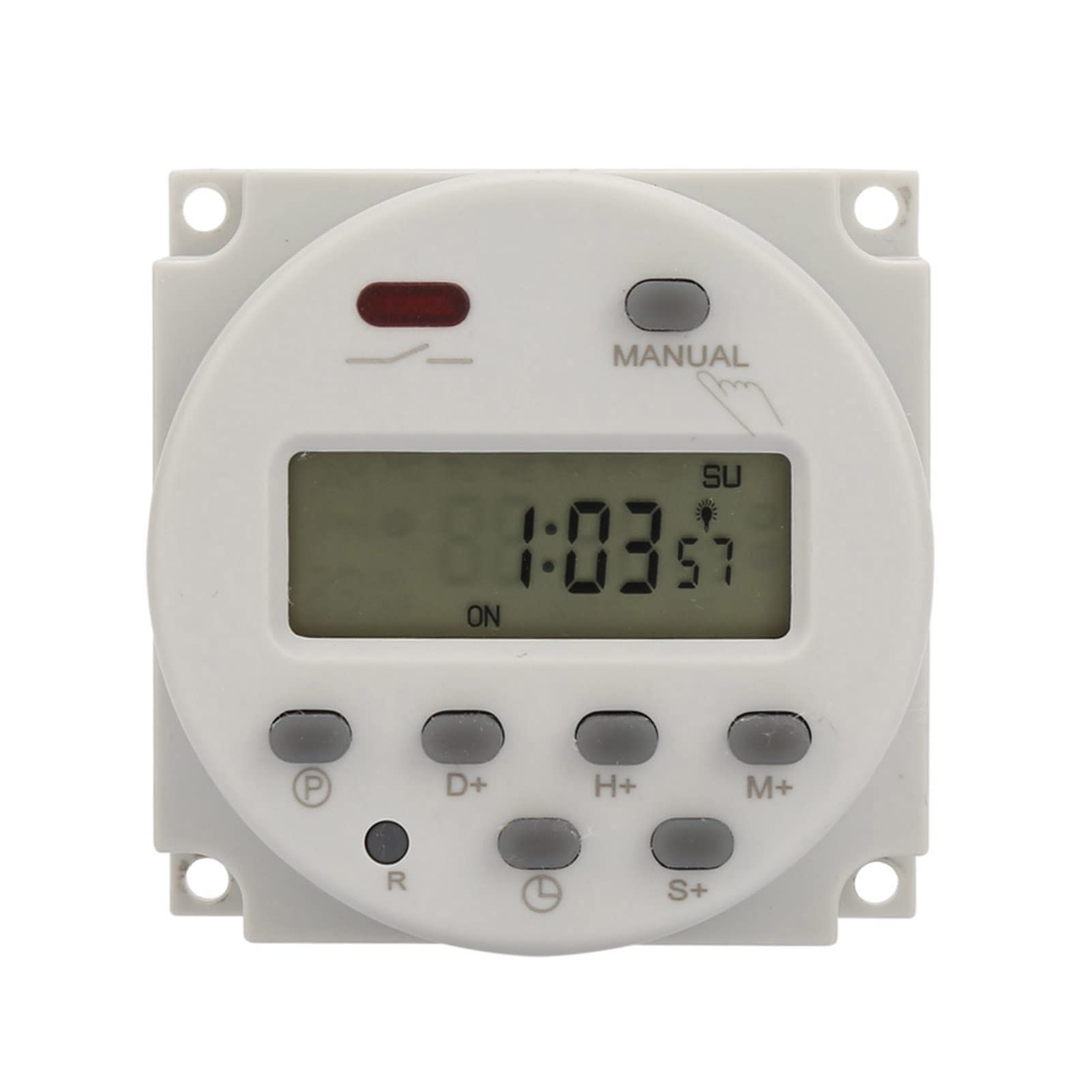 5VA 7 Tage programmierbarer Zeitschalter, Digitalanzeige, Kleiner Zeitrelaisschalter für elektronische Steuerung, genau und stabil(220V AC)