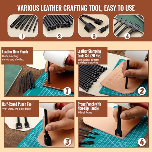 Leather Tooling Kit with Double Box