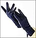 AOTIANYANG傲天阳 Leather Gloves Women's Sheepskin Suede Gloves Frosted Leather Autumn Winter Thin Warm Knitted Lining Fashion (Dark blue,8)