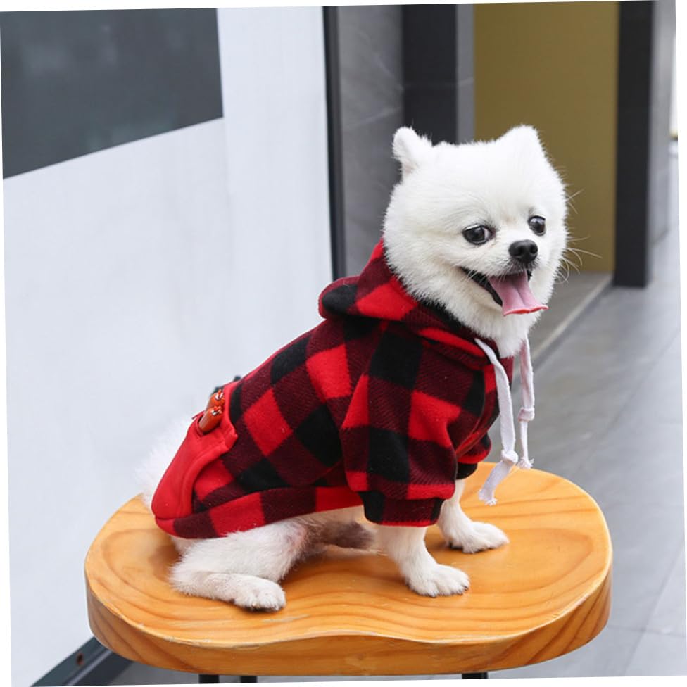 Disfraz de Santa para perro color rojo XL miniatura 5