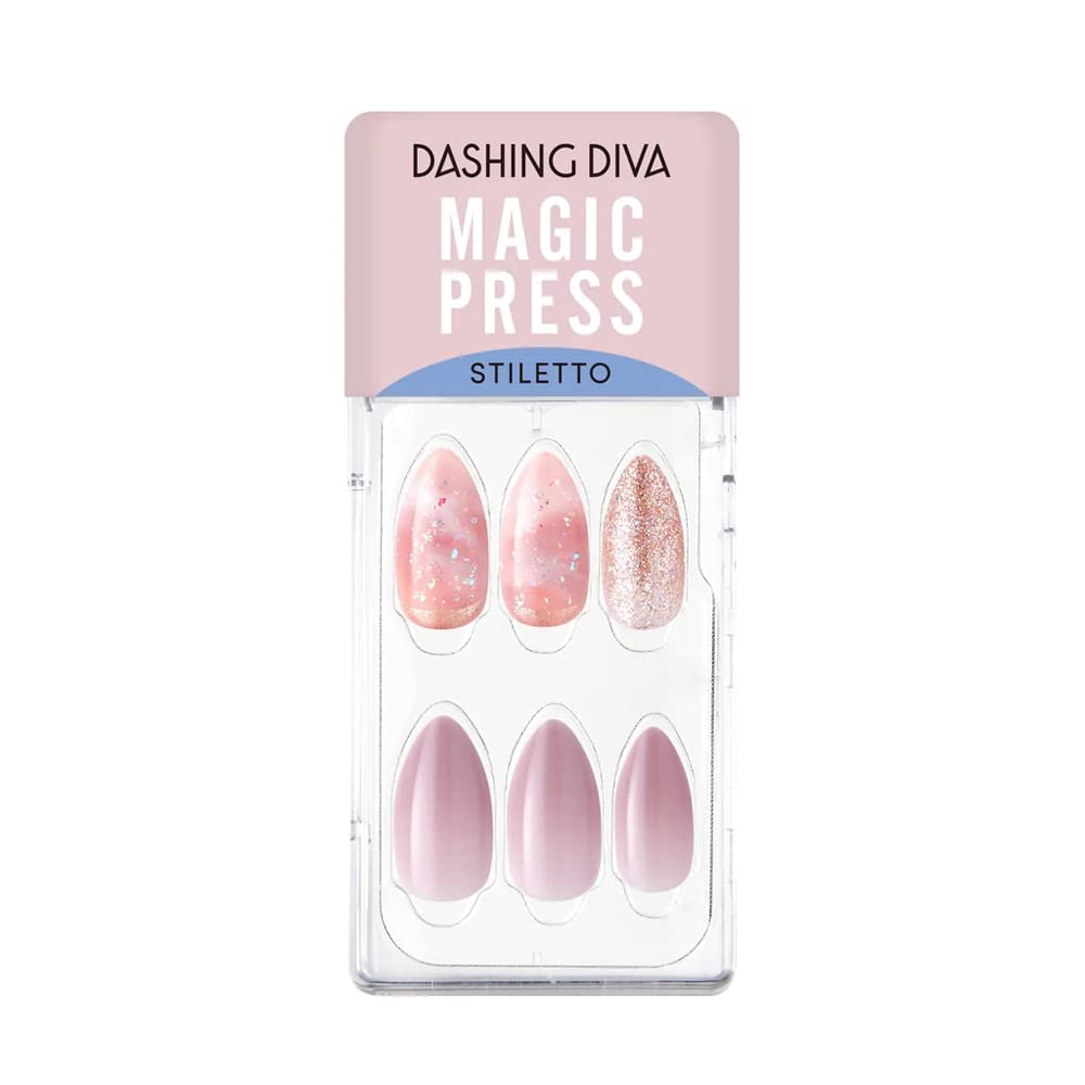 DASHING DIVA Magicpress | 30 Nails | Easy To Use | Different Designs | For All Occasions (My Heroin)