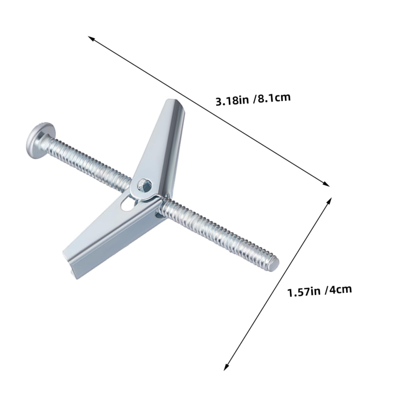 DOITOOL 30 Sets Heavy Duty Drywall Anchors Screws Kit Toggle Bolts for Secure Mounting in Home Renovation