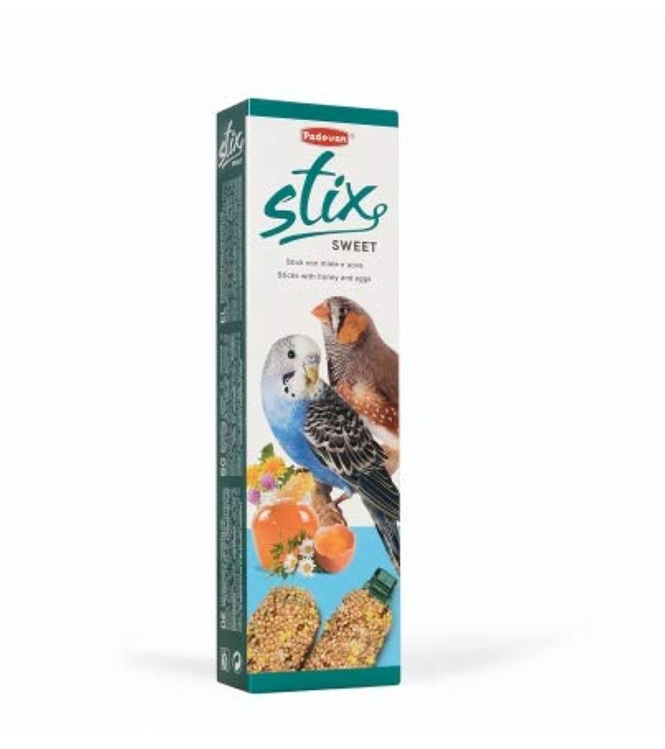 Padovan Stix Sweet Parakeet and Exotic Bird Treat - 80G