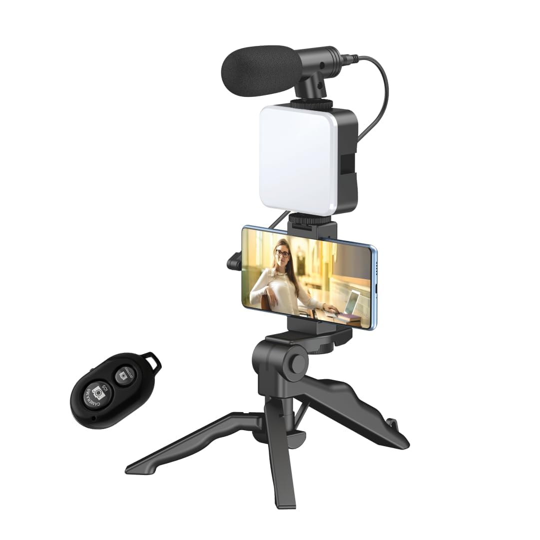 WALLDISK Vlogging Kit 6 in 1 for iPhone, Android 380g - Image 1