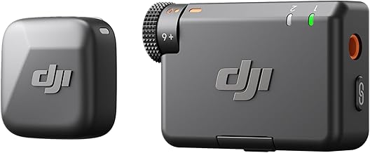 DJI Mic Mini Wireless Microphone (1 TX + 1 RX), Noise Cancelling, Auto Limit, Professional Wireless Microphone for Cameras/iPhone/Android, Vlogs, Streaming, Streaming to 400m