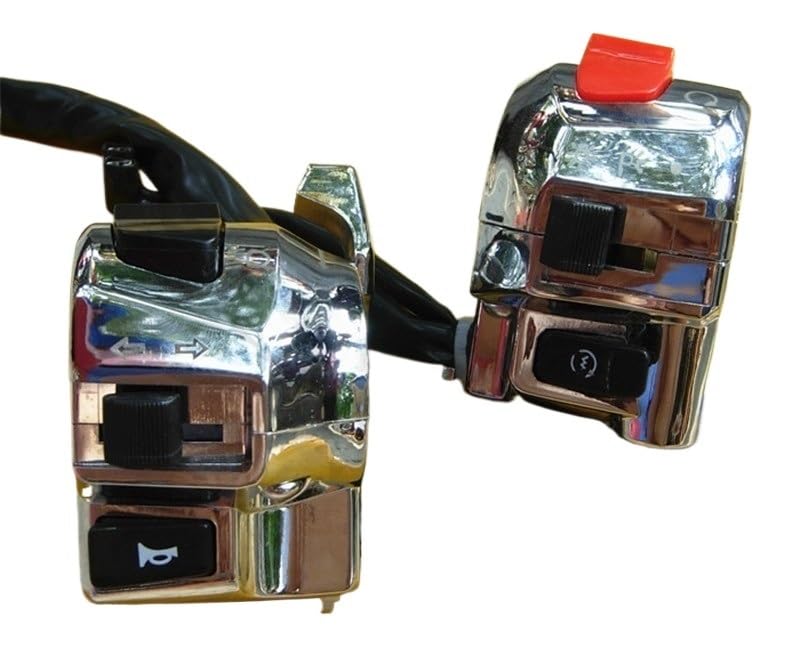 Interrupteur métallique robuste Yamaha pour commande de feux et clignotants - 2