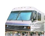 RV Sunshade Motorhome Reflective Collapsible (1pc Shade 2 Rings)- 90" Wide by 41.5" Tall