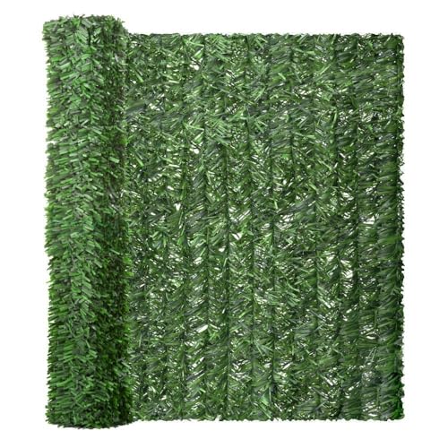 LOLAhome Seto Artificial Verde de 1,5x3 m. 1 Unidad. Alta Ocultación, con Tratamiento UV, Realista y Natural, No inflamable, Transpirable. para Jardín, Balcón, Terraza