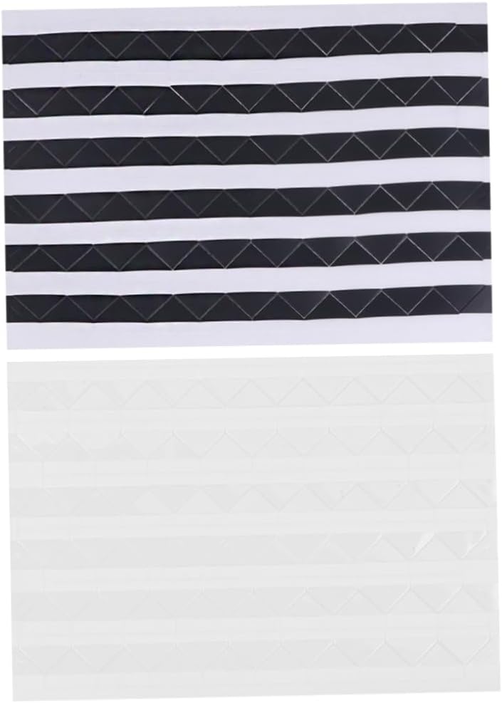 STOBOK Photo Mounting Stickers 102pcs Self-Adhesive Photo Corners Sticker Sheets 2 Color Sets