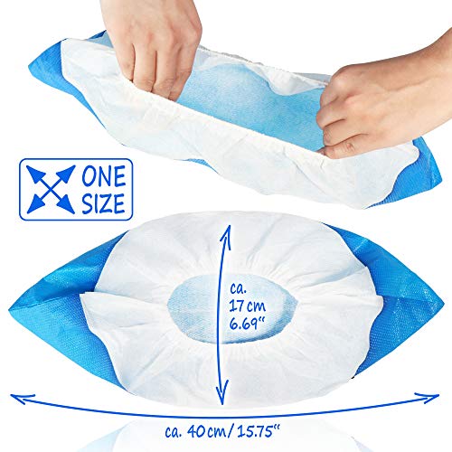 Couvre-chaussures réutilisables imperméables taille unique com-four 150 pièces