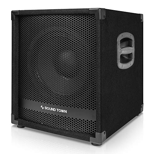 Image of Sound Town METIS Series Powered Subwoofer 1400 Watts 12 inch, with Class-D Amplifiers, 3 inch Voice Coil (METIS-12SPW)