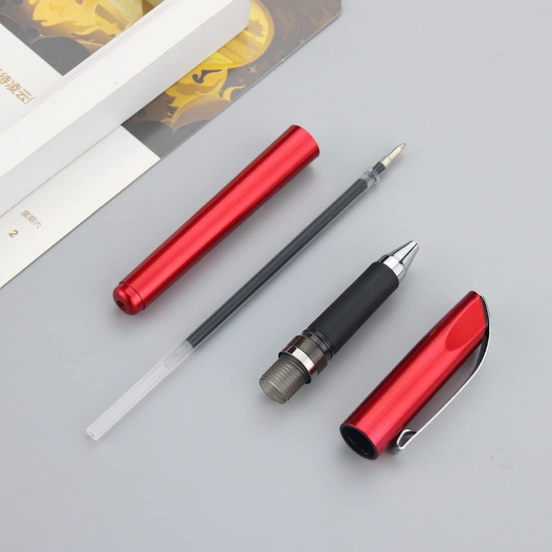 Personalized Pens with Logo Icon Text Engraved for Business Office Bank Custom Luxury Gel Pen 100 Pcs Blue