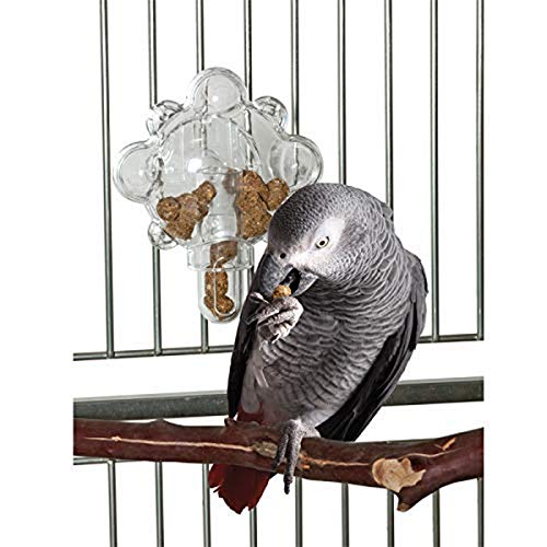 Featherland Paradise Transparent Polycarbonate Foraging Tumbler, 1.6L, Bird Feeder