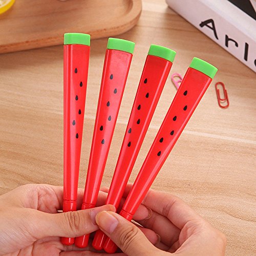 Bolígrafos de tinta de gel con diseño de sandía 12 piezas miniatura 4