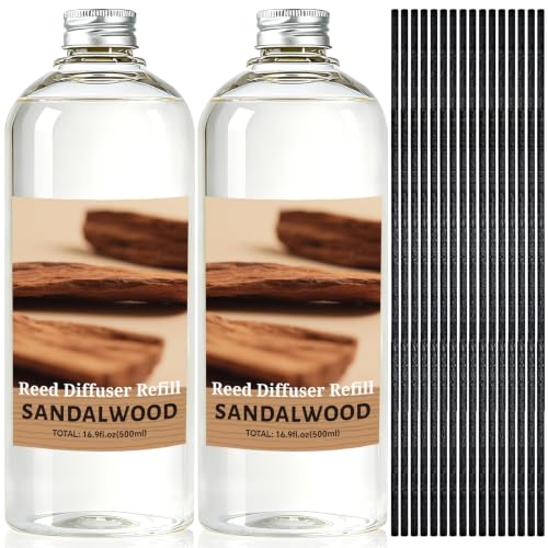 Image of STRN Sandalwood Reed Diffuser Refill 1000ml Summer Scent for Home