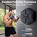 Music Boxing Machine with Force Sensor Heavy-Duty Smart Boxing Training for Adults Kids Wall-Mount Home Boxing Equipment 6 Thicken Punching Pads 10 Speeds Punching Machine for Home Office Gym