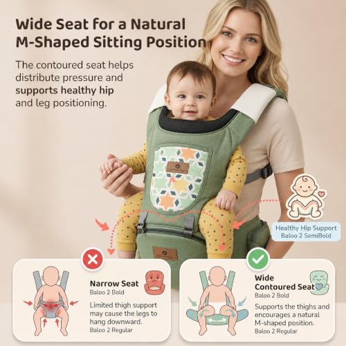 Image of StarAndDaisy Baby Carrier for 0 to 3 Year with Soft Cushioned Hip Seat | Sling Baby Carrier with 2 Storage Pockets | | Soft Cushioned Baby Carry Bag for Newborn to Toddler