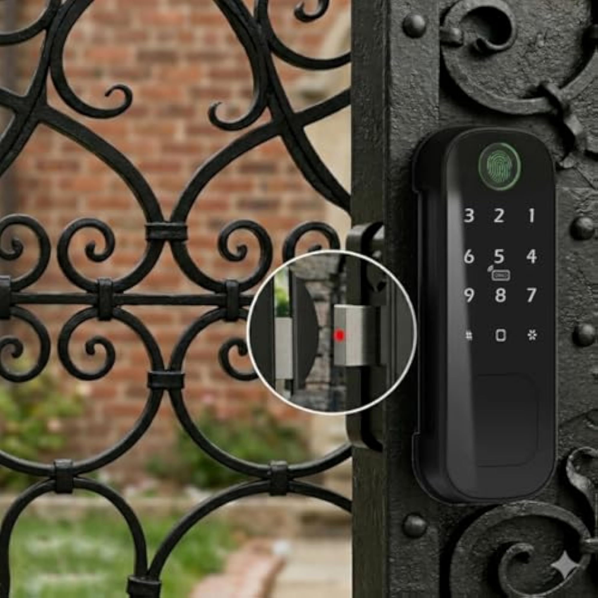 Smart Latch Double Side Gate Lock with Keyless Fingerprint