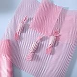 Wax Paper Sheets Food Colored Candy Sandwich Wrap Paper Food Picnic Paper Disposable Food Wrapping Greaseproof Paper Food Paper Liners Wrapping Tissue For Plastic Food Basket(Pink Stripes, 50 sheets)