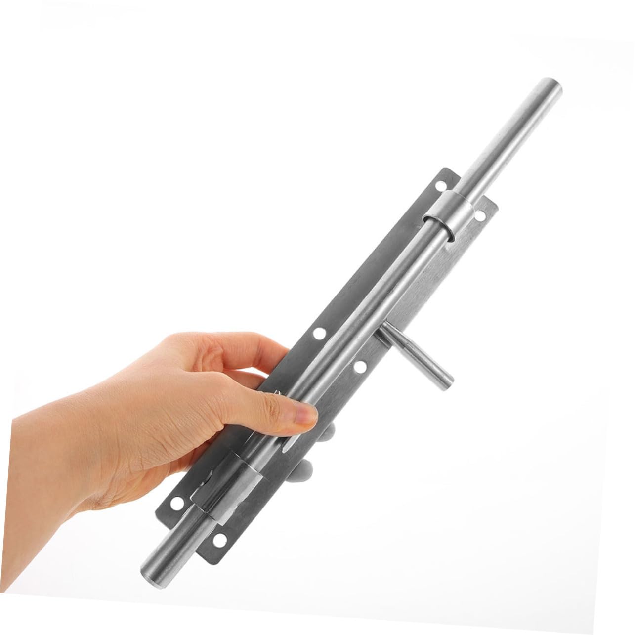 2 pièces Loquet de Porte Acier Inoxydable Épaissi Coulissant Résistant à Usure Serrure Sécurisée pour Portes Intérieures Bois et Portails Lot de Installation Facile