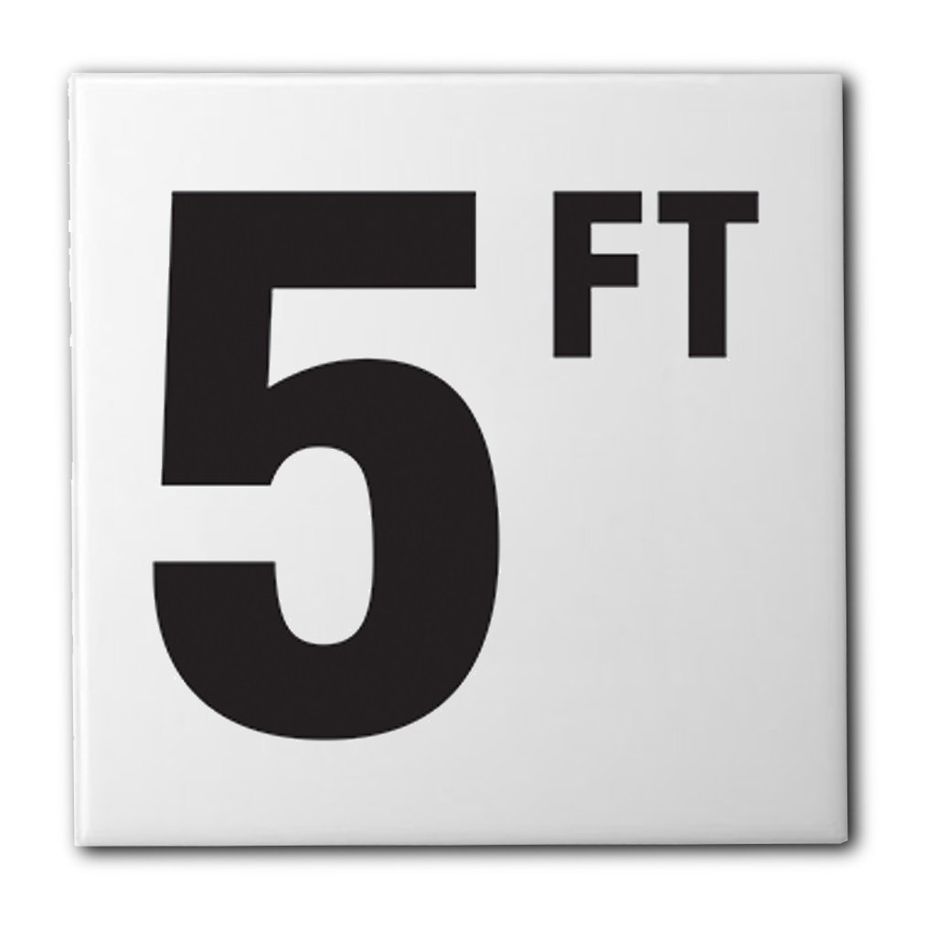 Ceramic Swimming Pool Waterline Depth Marker 