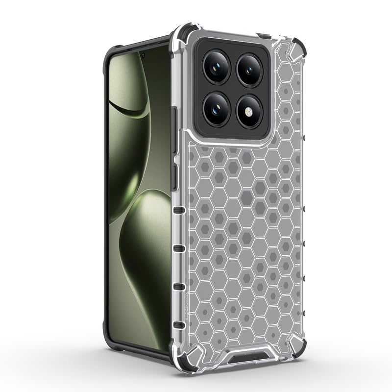 Image of Plastic Bumper Back Case Cover for Xiaomi 14T / Mi 14T 5G (Transparent)