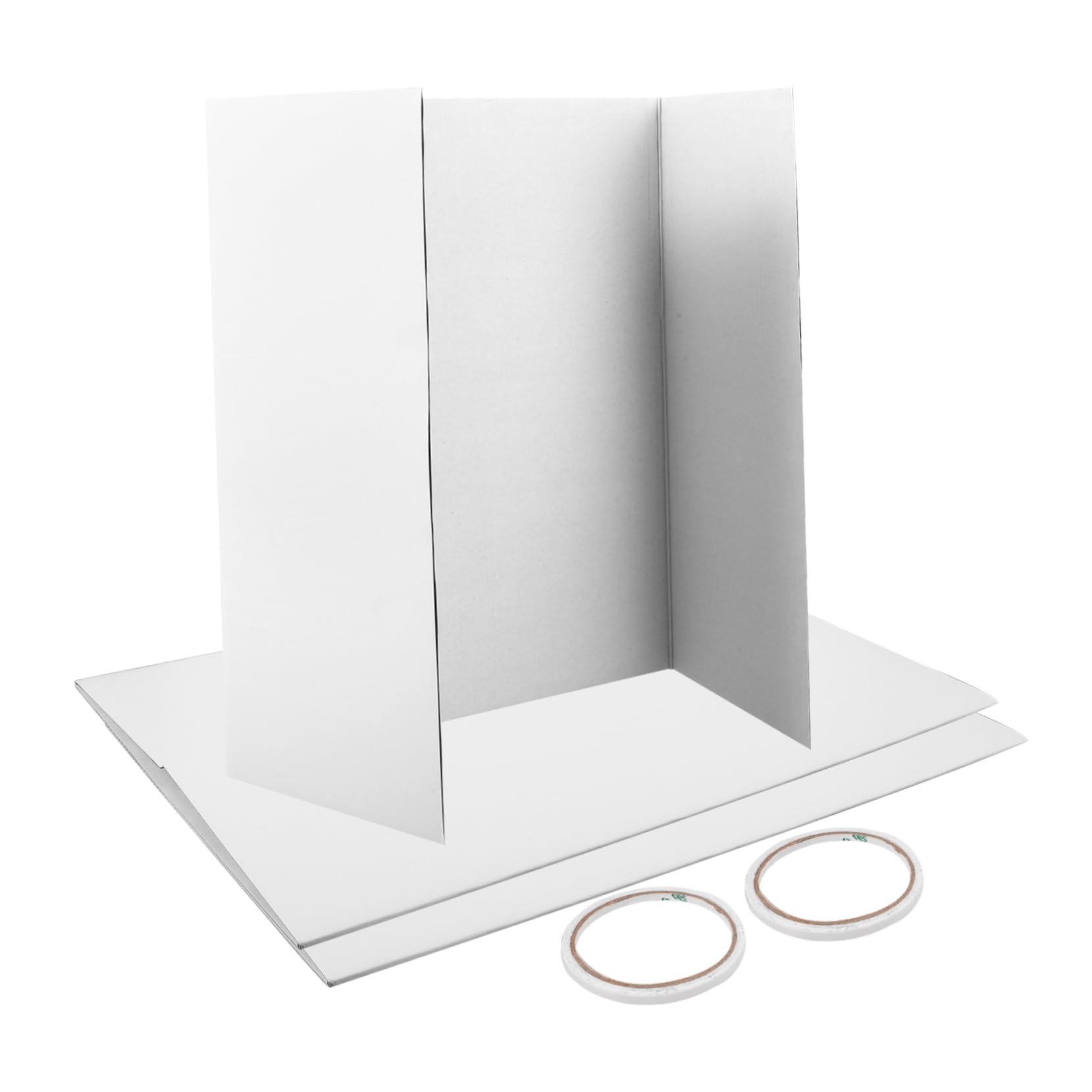 Faltbare Weiße Trifold Poster Board Präsentationstafel mit Doppelseitigem Klebeband Teiliges Vielseitig für Messen Ausstellungen und Professionelle Präsentationen