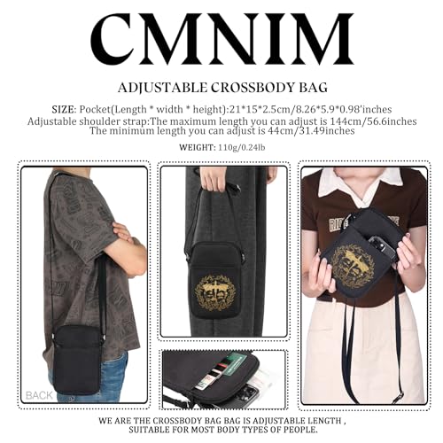 CMNIM Fantasy Book Merch Gifts Dragon Series Mini Crossbody Bag Dragon Lover Gifts Fantasy Bookish Cell Phone Bag4