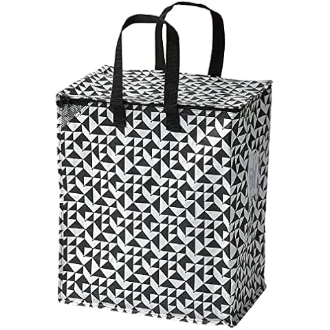 Sac IKEA Knalla Noir/Blanc 47L Cover