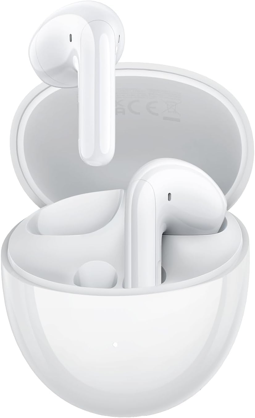 HONOR Cuffie S7 bianche cancellazione del rumore, 3MIC+AI, fino a 36 ore, Dynamic EQ, Trova Earbuds, IP54