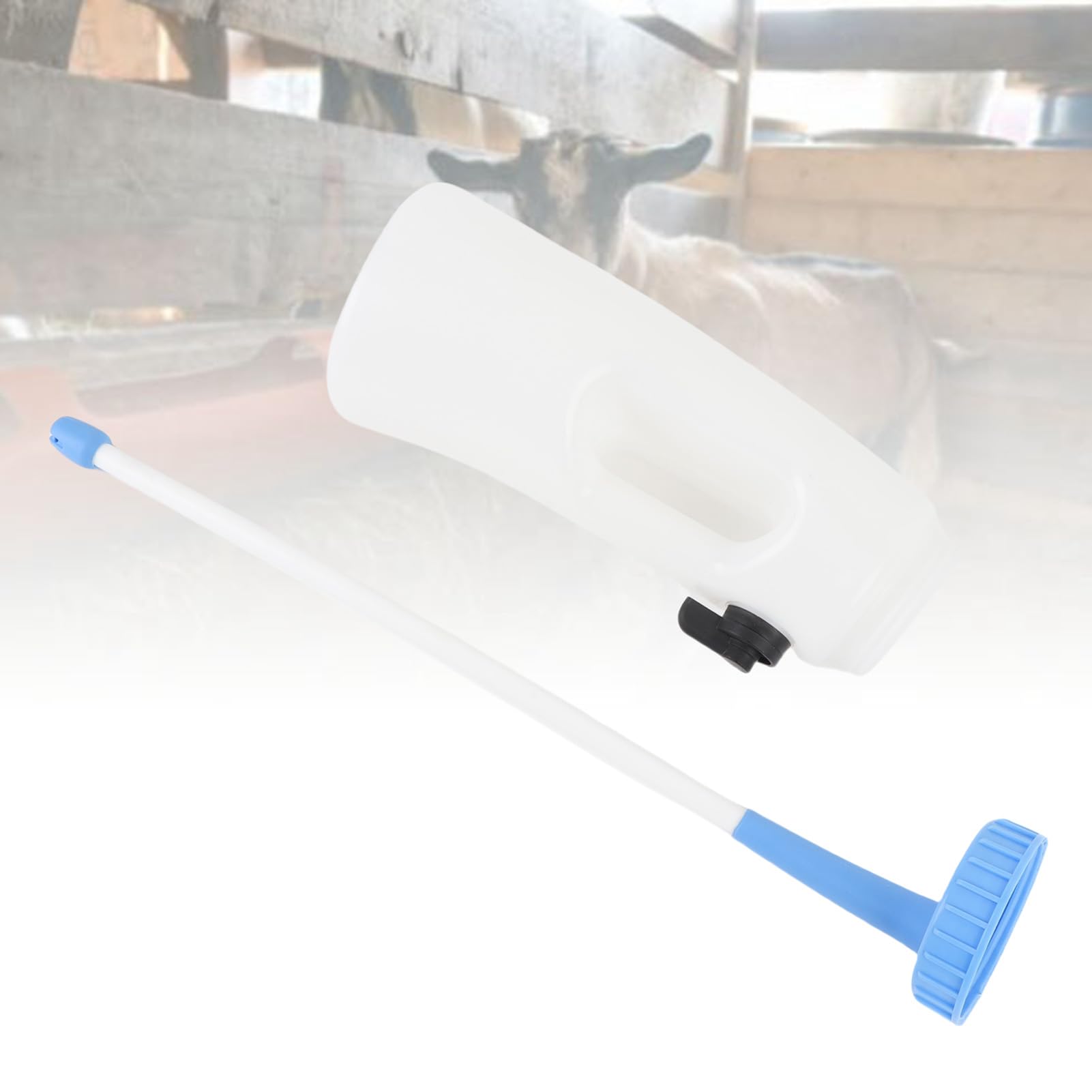 Jiawu Biberon per Vitelli, Biberon per Latte per Vitelli, Design a Prova di in Plastica per Alimenti da 2,5 Litri, per Agnello con Valvola di Controllo, Impugnatura Ergonomica per e Agnelli