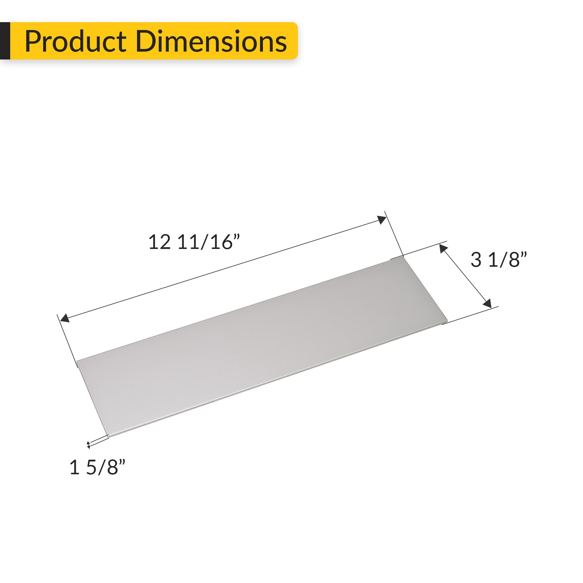 Brixwell QHJC-003 Shelf Dividers with Clips Matt Aluminum Finish