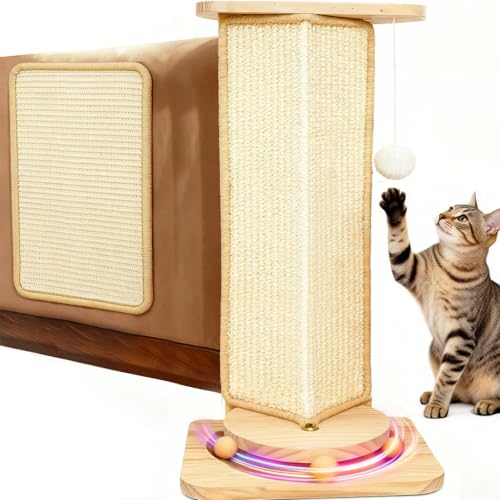 20% Off Corner Cat Scratcher with Interactive Toy - Image 2