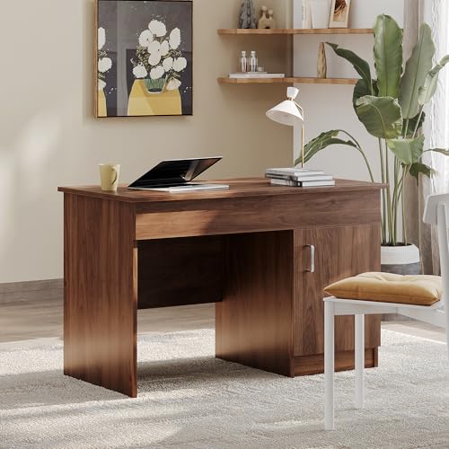 Image of Wakefit Study Table | 1 Yr Warranty | Study Table with Book Shelf, Computer Table for Home Pc, Office Table for Home, Free Installation from Brand, Modern Wobble-Free & Durable Design (Parallax- CW)