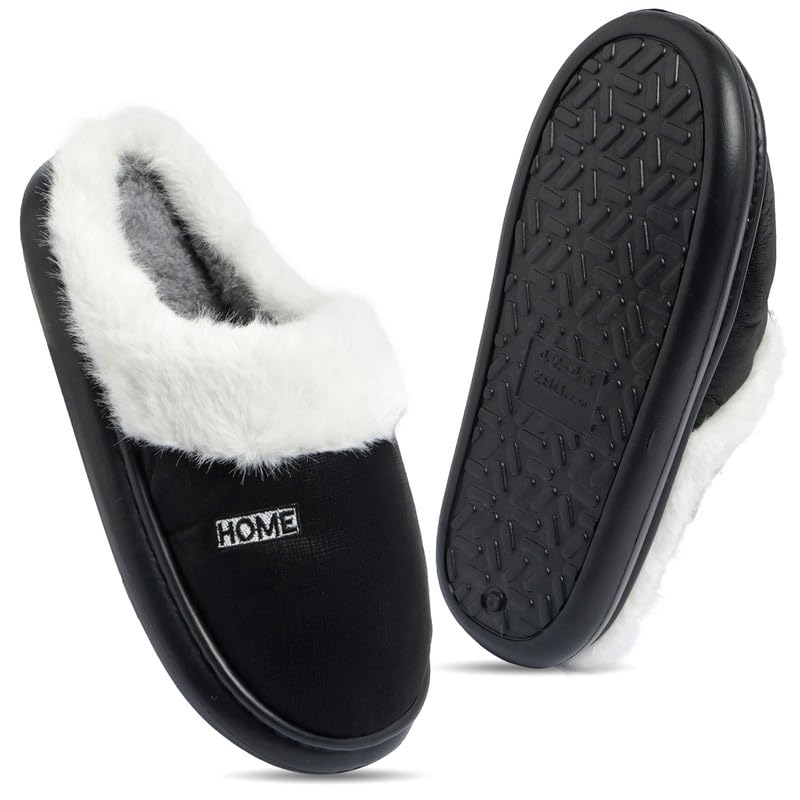 Slipper for Men and Women Flip Flops Winter Woolen Indoor Carpet Slippers for Bedroom Sandals