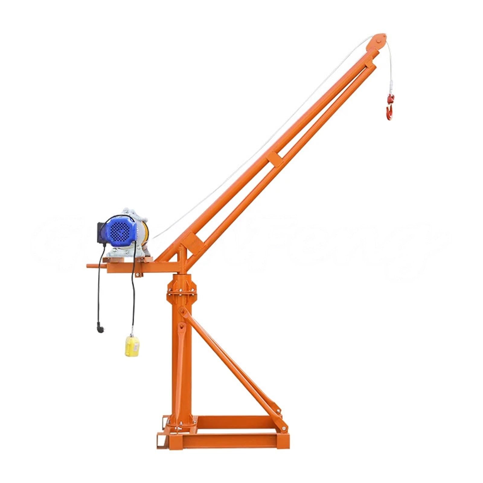 Żuraw mini o udźwigu 500 kg 360 stopni z wciągnikiem elektrycznym do budowy na zewnątrz(Shout winch)
