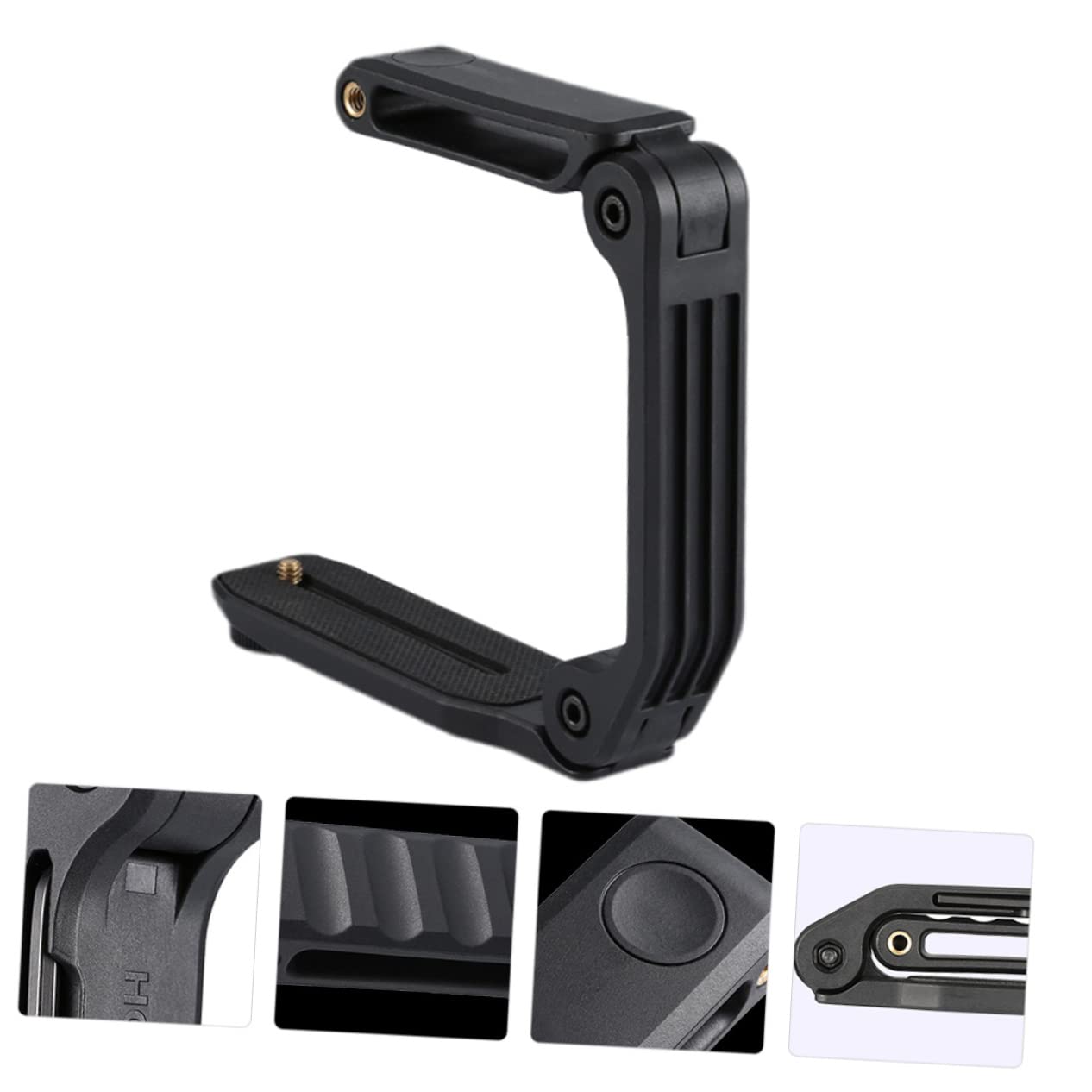 Veemoon Estabilizador y Fibra de Vidrio de Cámara y Videocámara Plegable para DSLR Soporte de Mano en Nailon Pa66 Tornillo 1/4 para Vídeo