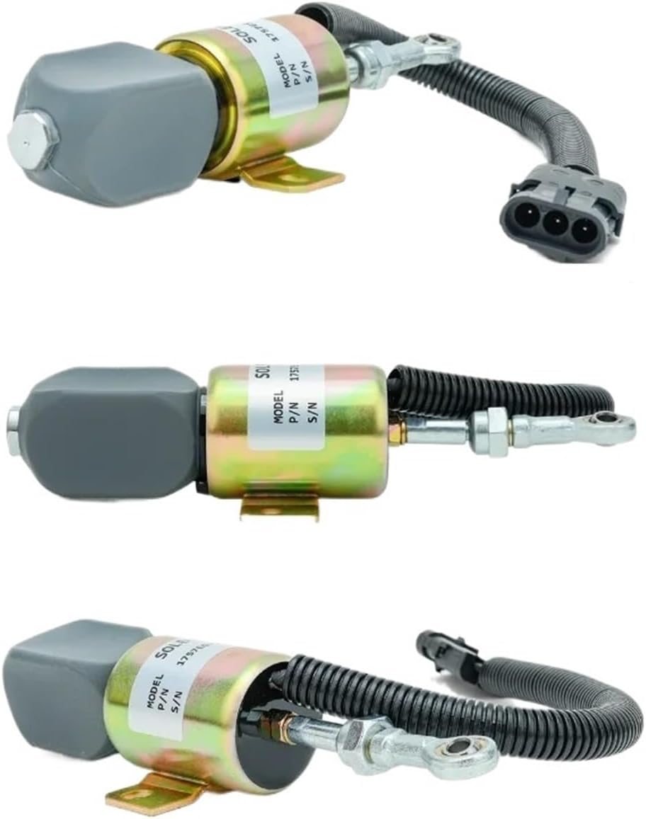 12V 24V Diesel Engine Stop Solenoid Valve Fuel Shut Off Solenoid 1757ES-12E8UC3B1S2 1757ES-24E8UC3B1S2 For Generator Patts(12V)