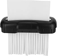 Vista 5 de Papel cortado en tiras de 6 hojas, trituradoras de oficina para el hogar, máquina de papel comercial de microcorte, tarjeta de crédito portátil